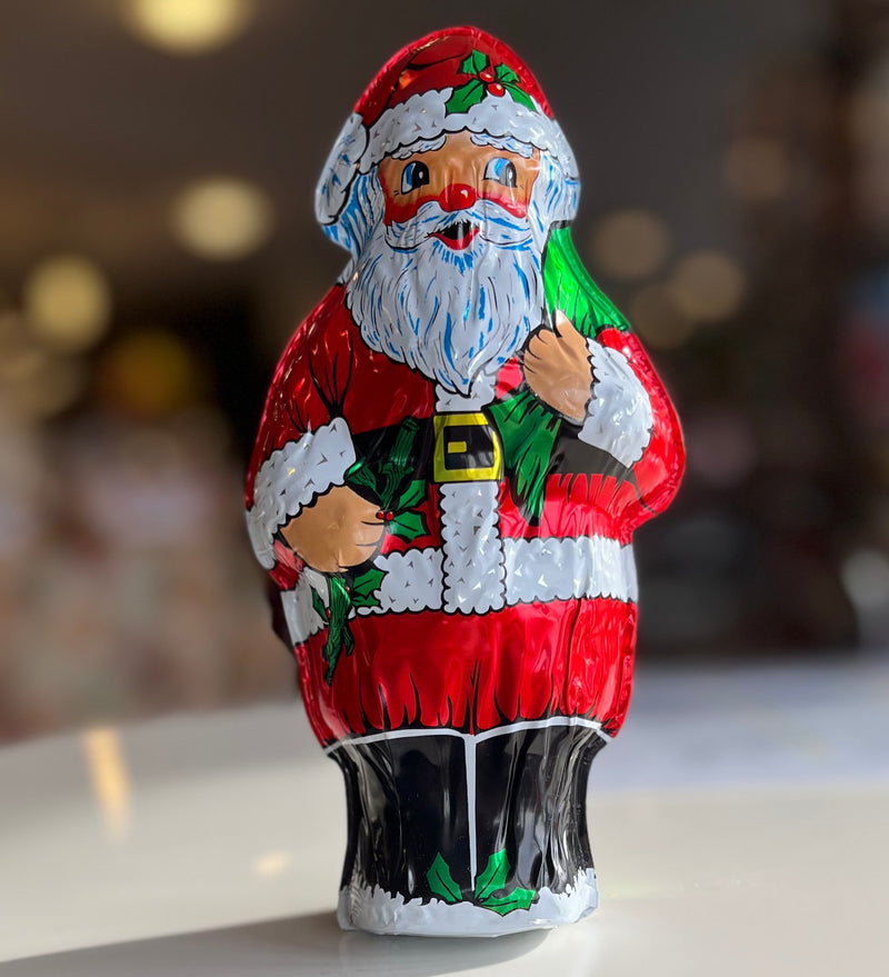 Large 8 oz Foil wrapped Santa